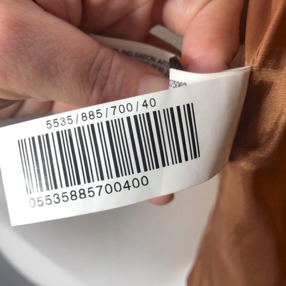 Brown Patterned ZARA Basic Blazer/Jacket Size 8 - Picture 8 of 10